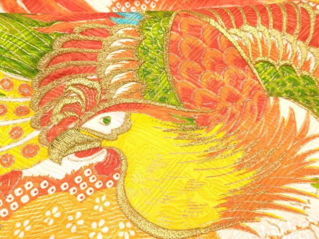 平和屋着物[]七五三　女の子　３歳　祝着　三つ身　刺繍　鳳凰花文　金彩　DAAY3282ma