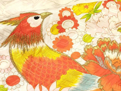 平和屋着物[]七五三　女の子　３歳　祝着　三つ身　刺繍　花鳥文　金銀糸　DAAY3285ma