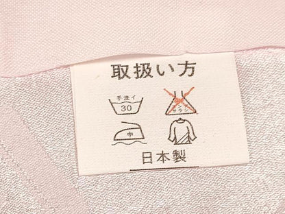 平和屋着物[]子供　女の子　長襦袢　単衣　飛鶴亀甲菊地紋　洗える着物　未使用　DAAY3338ma