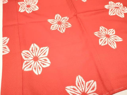 平和屋着物[]子供　女の子　長襦袢　袷　麻の葉文様　半衿刺繍　洗える着物　未使用　DAAY3339ma