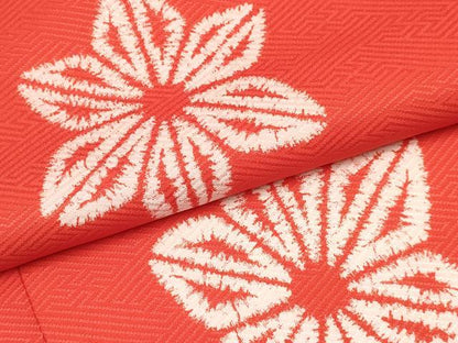 平和屋着物[]子供　女の子　長襦袢　袷　麻の葉文様　半衿刺繍　洗える着物　未使用　DAAY3339ma
