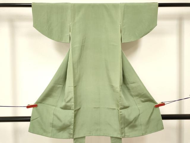 平和屋着物[]子供　男の子　被布セット　山葵色　逸品　DAAY3344ma