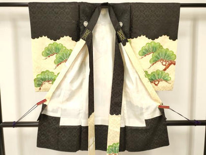 平和屋着物[]お宮参り　男の子　祝着　産着　初着　のしめ　刺繍　龍　風景飛鳥文　金彩　逸品　DAAY3368ma