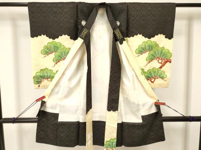 平和屋着物[]お宮参り　男の子　祝着　産着　初着　のしめ　刺繍　龍　風景飛鳥文　金彩　逸品　DAAY3368ma