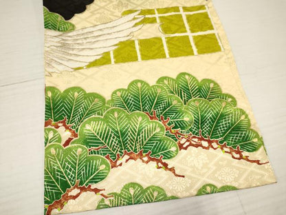 平和屋着物[]お宮参り　男の子　祝着　産着　初着　のしめ　刺繍　龍　風景飛鳥文　金彩　逸品　DAAY3368ma