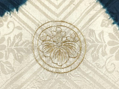 平和屋着物[]お宮参り　男の子　祝着　産着　初着　のしめ　刺繍　絞り　鷹　鷲　松文　金銀糸　逸品　DAAY3376ma