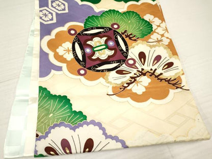 平和屋着物[]お宮参り　男の子　祝着　産着　初着　のしめ　駒刺繍　鷹　鷲　龍魚　松文　金彩　逸品　DAAY3397ma