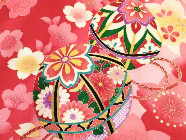 平和屋着物[]お宮参り　女の子　祝着　産着　初着　のしめ　鞠花文　暈し染め　金彩　逸品　DAAY3402ma