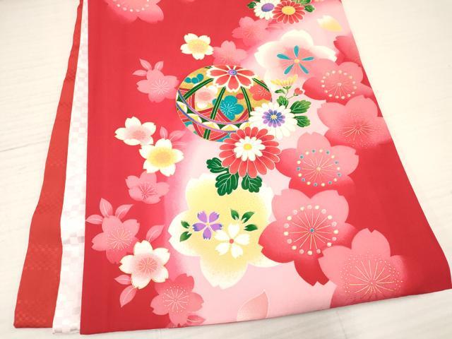 平和屋着物[]お宮参り　女の子　祝着　産着　初着　のしめ　鞠花文　暈し染め　金彩　逸品　DAAY3402ma