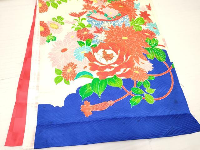 平和屋着物[]お宮参り　女の子　祝着　産着　初着　のしめ　駒刺繍　貝桶花文　金彩　逸品　DAAY3403ma