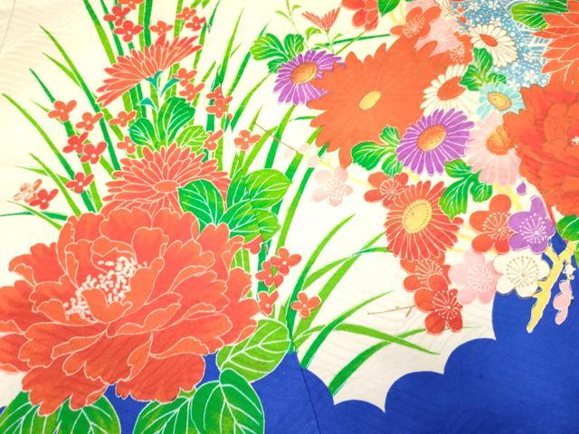 平和屋着物[]お宮参り　女の子　祝着　産着　初着　のしめ　駒刺繍　貝桶花文　金彩　逸品　DAAY3403ma