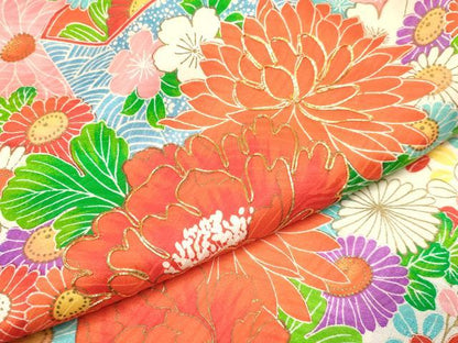 平和屋着物[]お宮参り　女の子　祝着　産着　初着　のしめ　駒刺繍　貝桶花文　金彩　逸品　DAAY3403ma