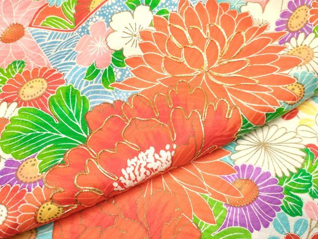 平和屋着物[]お宮参り　女の子　祝着　産着　初着　のしめ　駒刺繍　貝桶花文　金彩　逸品　DAAY3403ma