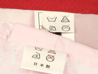 平和屋着物[]お宮参り　女の子　祝着　産着　初着　のしめ　駒刺繍　絞り　飛鶴　逸品　DAAY3404ma