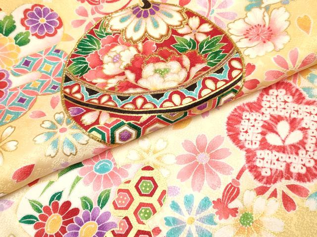 平和屋着物[]お宮参り　女の子　祝着　産着　初着　のしめ　刺繍　鞠花文　暈し染め　金彩　逸品　DAAY3408ma
