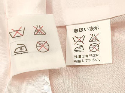 平和屋着物[]お宮参り　女の子　祝着　産着　初着　のしめ　鈴　扇面鳳凰花蝶文　暈し染め　金銀彩　逸品　DAAY3411ma