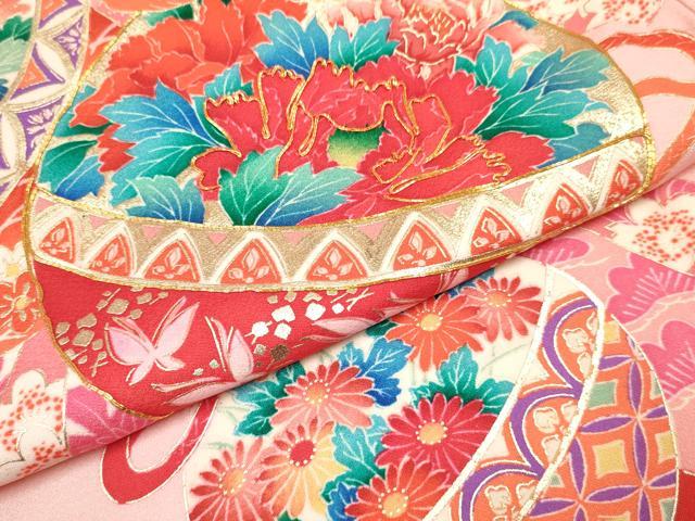 平和屋着物[]お宮参り　女の子　祝着　産着　初着　のしめ　熨斗鈴花蝶文　金銀彩　逸品　DAAY3416ma