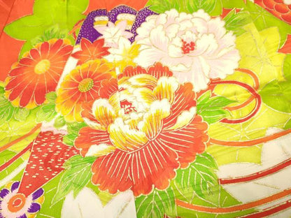 平和屋着物[]お宮参り　女の子　祝着　産着　初着　のしめ　駒刺繍　檜扇御所車鼓花文　金彩　逸品　DAAY3419ma