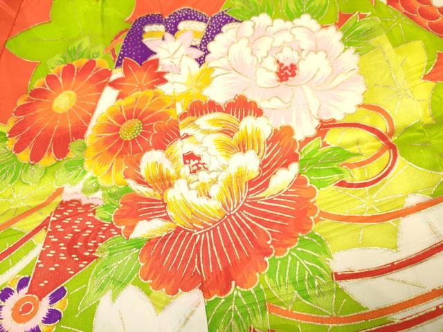 平和屋着物[]お宮参り　女の子　祝着　産着　初着　のしめ　駒刺繍　檜扇御所車鼓花文　金彩　逸品　DAAY3419ma
