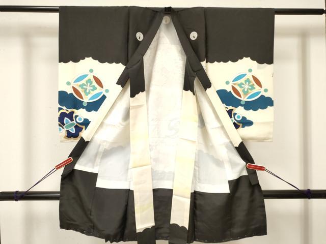 平和屋着物[]お宮参り　男の子　祝着　産着　初着　のしめ　刺繍　鷹　鷲　鼓花文　金彩　逸品　DAAY3438ma