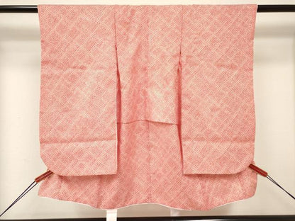 平和屋着物[]七五三　女の子　３歳　祝着　三つ身　長襦袢(単衣・半衿刺繍)・被布セット　鹿の子文様　DAAY3461ma