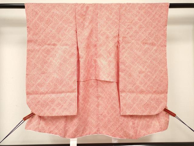 平和屋着物[]七五三　女の子　３歳　祝着　三つ身　長襦袢(単衣・半衿刺繍)・被布セット　鹿の子文様　DAAY3461ma