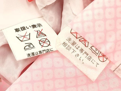平和屋着物[]七五三　女の子　３歳　祝着　三つ身　長襦袢(単衣・半衿刺繍)・被布セット　鹿の子文様　DAAY3461ma