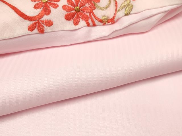 平和屋着物[]七五三　女の子　３歳　祝着　三つ身　長襦袢(袷・半衿刺繍)セット　雪輪舞蝶花車文　暈し染め　金彩　逸品　DAAY3468ma