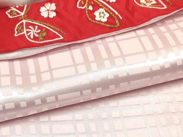 平和屋着物[]七五三　女の子　３歳　祝着　三つ身　長襦袢(袷・半衿刺繍)セット　鼓花文　暈し染め　金彩　逸品　DAAY3469ma