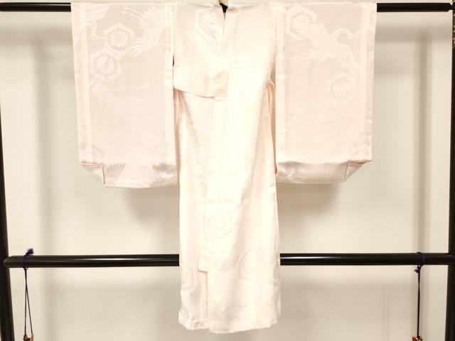 平和屋着物[]七五三　女の子　３歳　祝着　三つ身　長襦袢(袷)セット　飛鶴花文　暈し染め　金銀彩　逸品　DAAY3475ma