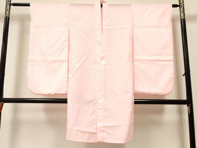 平和屋着物[]七五三　女の子　７歳　祝着　四つ身　襦袢(無双仕立て)セット　御所車花文　暈し染め　金彩　逸品　未使用　DAAY3482ma