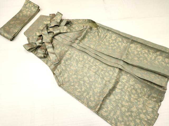 平和屋着物[]七五三　男の子　裃・行灯袴・帯セット　箔散らし　金糸　逸品　DAAY3483ma