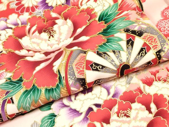 平和屋着物[]七五三　女の子　３歳　祝着　三つ身　駒刺繍　花車文　暈し染め　金彩　逸品　DAAY3495ma
