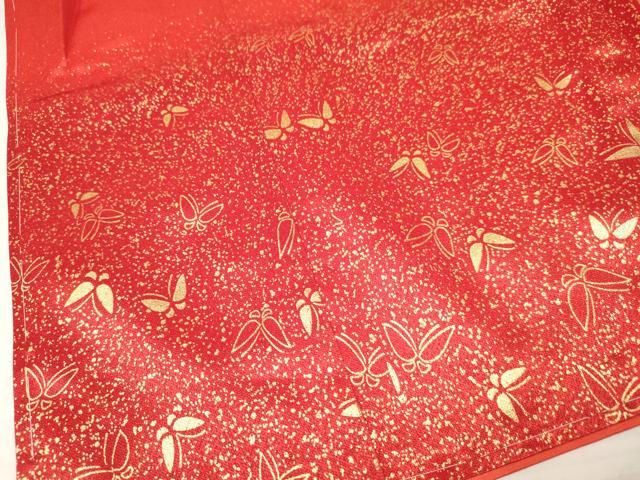平和屋着物[]七五三　女の子　３歳　祝着　三つ身　舞蝶文　金彩　逸品　DAAY3502ma