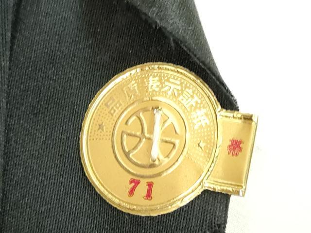 平和屋着物◎西陣　六通柄袋帯　唐織　竹垣花文　黒地　金銀糸　正絹　逸品　DAAY3594cd