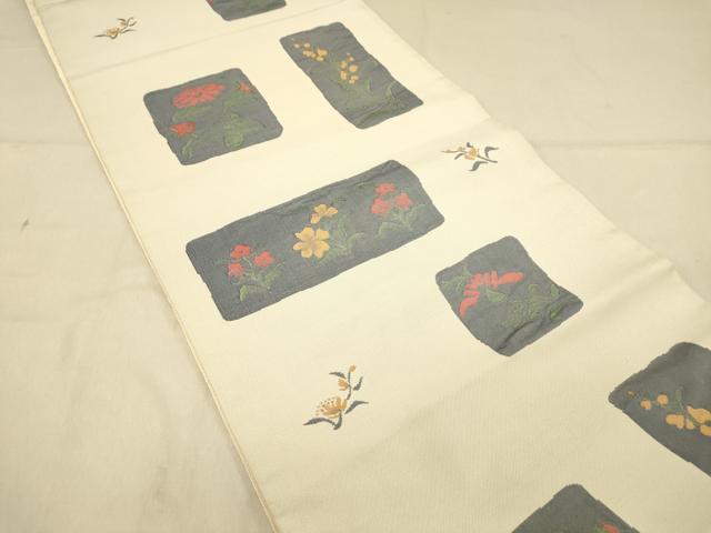 平和屋着物◎六通柄袋帯 朝露 正絹 逸品 DAAY4016jm