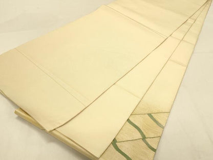 平和屋着物◎太鼓柄袋帯　すくい織　瓦文　正絹　逸品　DAAY4058jm