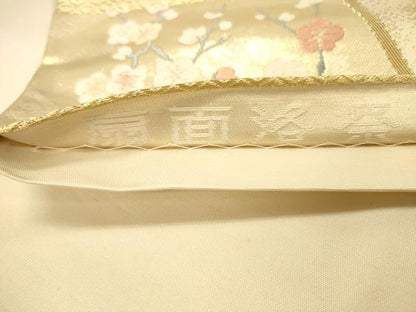 平和屋着物◎六通柄袋帯　唐織　扇面洛祭　金糸　正絹　逸品　DAAY4348jm