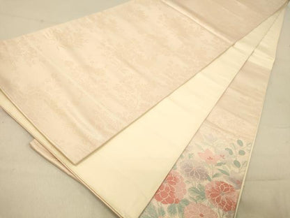 平和屋着物◎六通柄袋帯　唐織　秋草文　正絹　逸品　DAAY4396jm