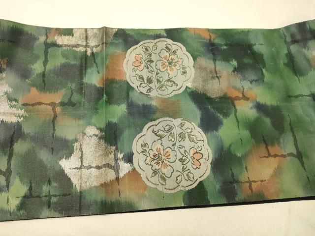 平和屋着物◎六通柄袋帯　陶器文　金糸　引箔　正絹　逸品　DAAY4502jm