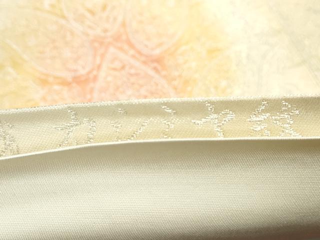 平和屋着物◎六通柄袋帯　手織　カシミヤ紋　更紗花文　銀糸　正絹　逸品　DAAY4544qa
