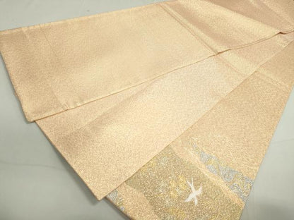 平和屋着物◎太鼓柄袋帯　道長花鳥文　金糸　正絹　逸品　DAAY4689qa