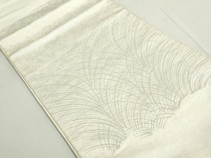 平和屋着物◎太鼓柄袋帯　幾何学文　正絹　逸品　DAAY4715qa
