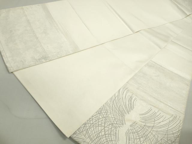 平和屋着物◎太鼓柄袋帯　幾何学文　正絹　逸品　DAAY4715qa