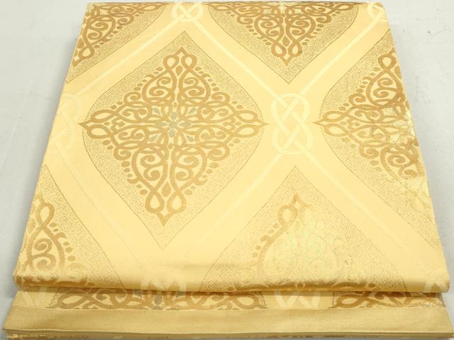 平和屋着物◎六通柄　本袋帯　立涌花文　金糸　正絹　逸品　DAAY4797qa