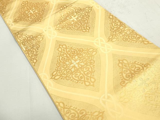 平和屋着物◎六通柄　本袋帯　立涌花文　金糸　正絹　逸品　DAAY4797qa