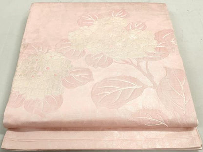 平和屋着物◎太鼓柄袋帯 草花文 紫陽花 正絹 逸品 DAAY4801qa