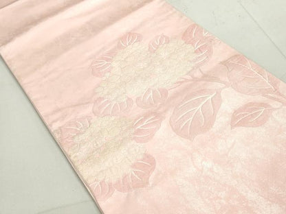 平和屋着物◎太鼓柄袋帯 草花文 紫陽花 正絹 逸品 DAAY4801qa