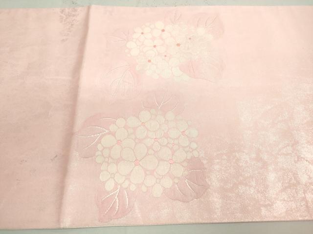 平和屋着物◎太鼓柄袋帯 草花文 紫陽花 正絹 逸品 DAAY4801qa