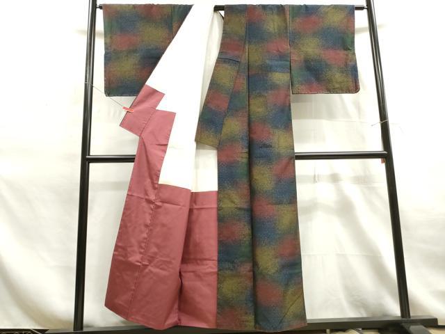 平和屋着物■上質な紬　霞文　正絹　逸品　DAAY4887qa